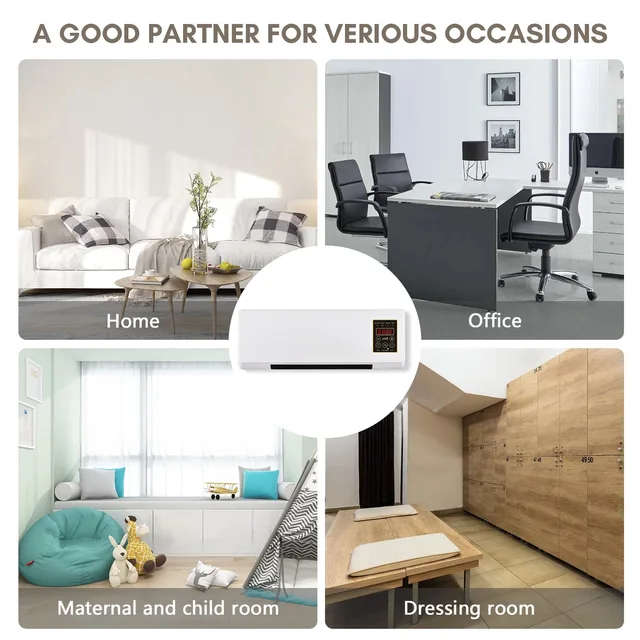 Smart Wall Heater Electric Space Heater for Bedroom