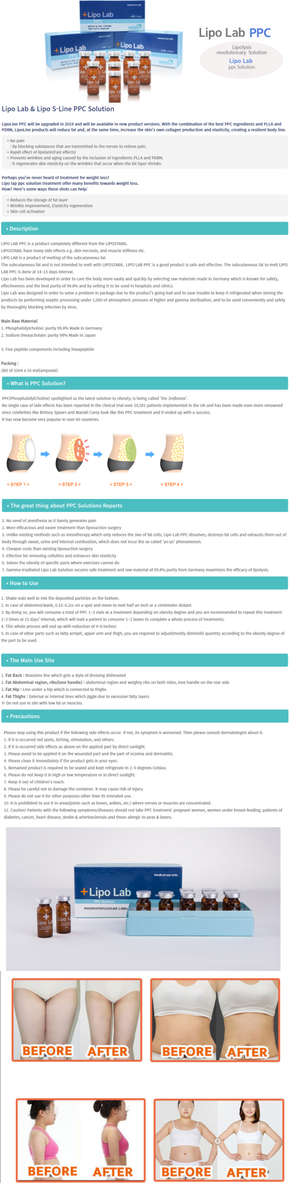 Lipo Lab Fat Dissolving Injections: The Original LipoLab- 1x10ml Lipolysis Injection Vial-