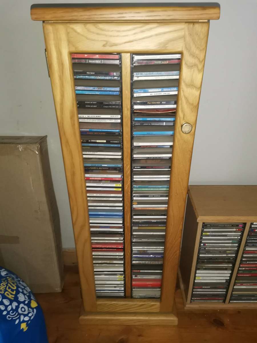 Solid Wood CD Tower