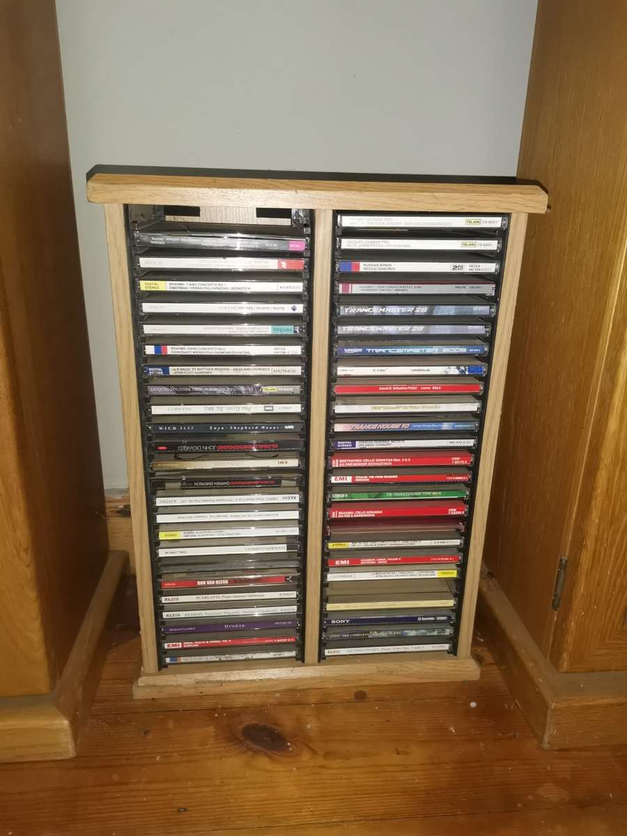 Solid Wood CD Tower