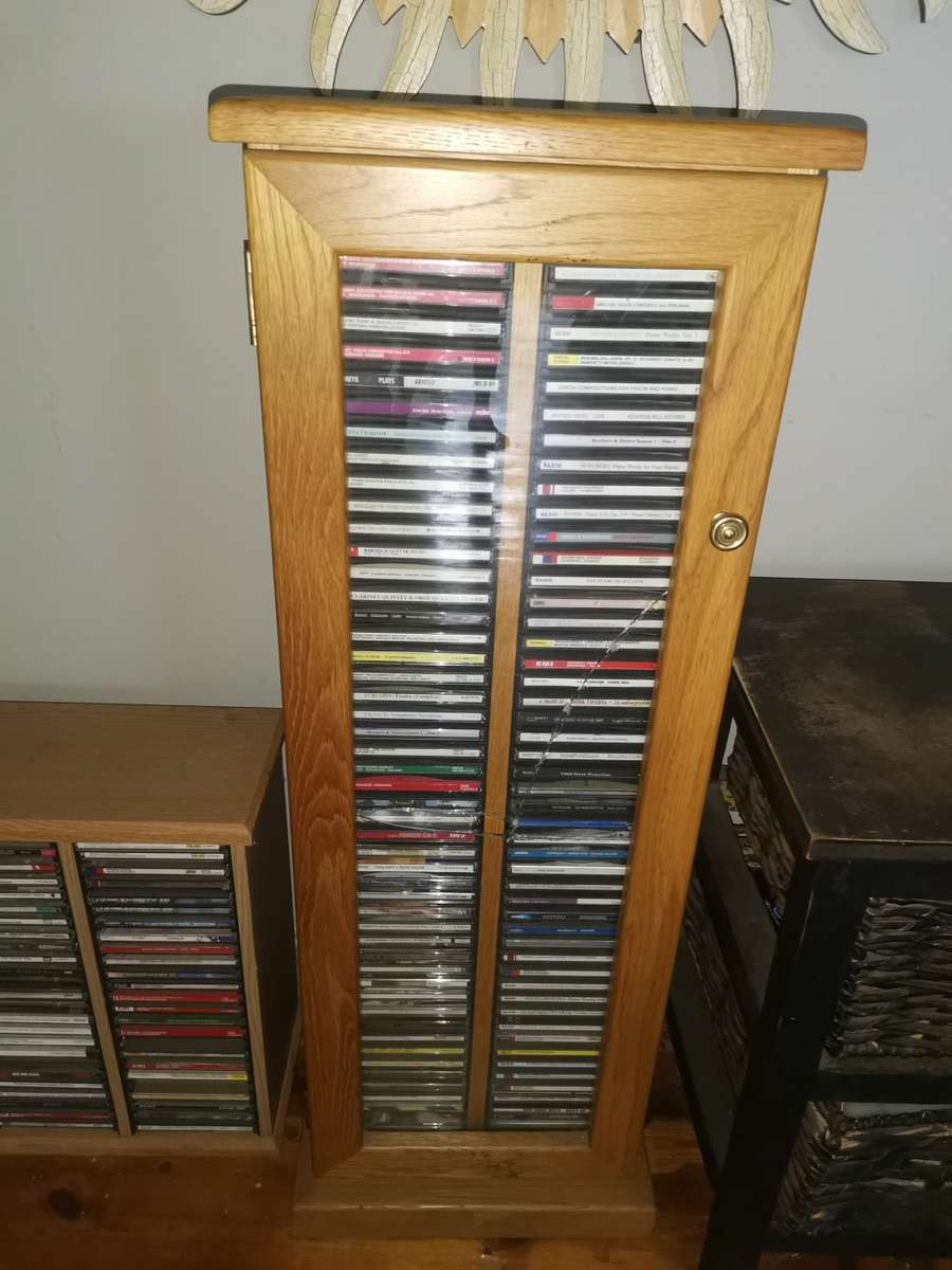Solid Wood CD Tower