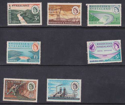 Rhodesia & Nyasaland - UMM - SACC 33 - 36, 38 -40