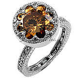 ***  WHITE GOLD PLATE LADIES COCKTAIL RING -- R1 NO RESERVE!!