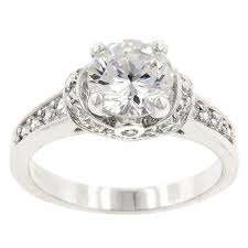 ***  WHITE GOLD PLATE 3.0ct REGAL RING -- R1 NO RESERVE!!