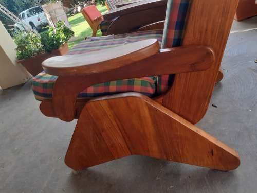 RETRO KIAAT SITTING ROOM CHAIRS  3 AVAILABLE 81CM HEIGHT