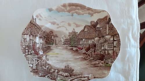 OLDE ENGLISH COUNTRY SIDE medium PLATTER JOHNSON BROS