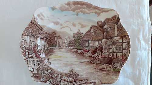 OLDE ENGLISH COUNTRY SIDE medium PLATTER JOHNSON BROS