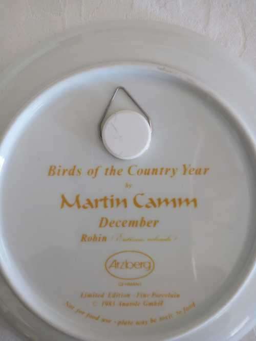 ARZBERG BIRDS OF THE COUNTRY YEAR Plate  December ROBIN