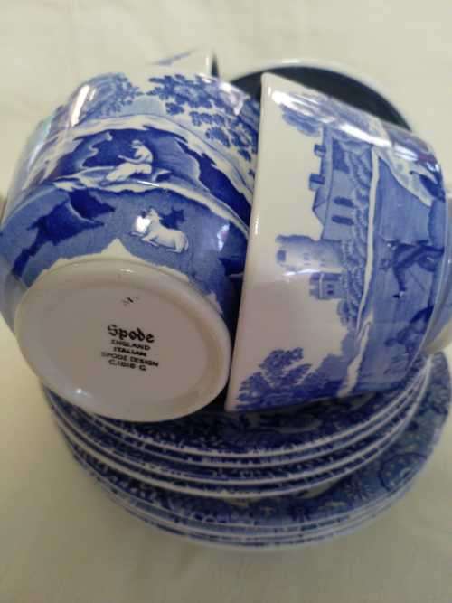 PERFECT BLUE SPODE ITALIAN TEA TRIO (4 available)
