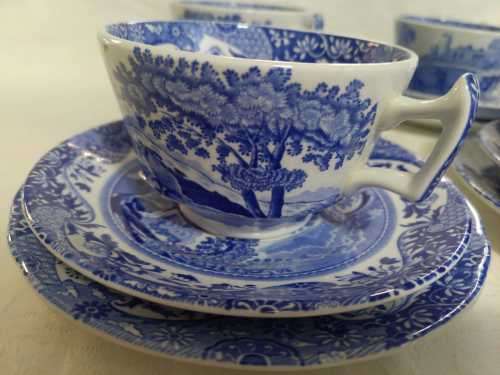 PERFECT BLUE SPODE ITALIAN TEA TRIO (4 available)
