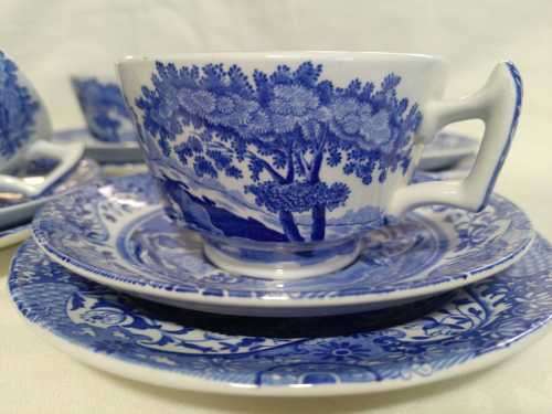PERFECT BLUE SPODE ITALIAN TEA TRIO (4 available)