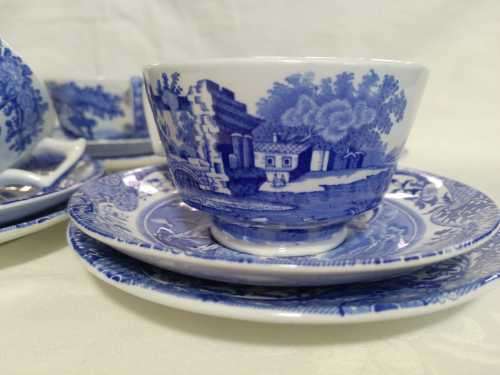 PERFECT BLUE SPODE ITALIAN TEA TRIO (4 available)