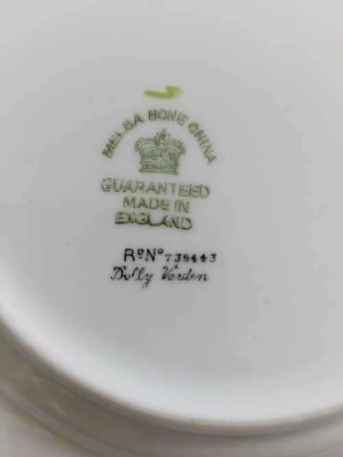 Exquisite ANTIQUE DOLLY VARDEN TEA TRIO(6 available)