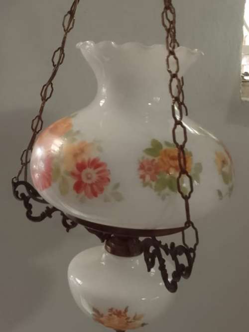 STUNNING EARLY 20TH CENTURY HANGING LAMP