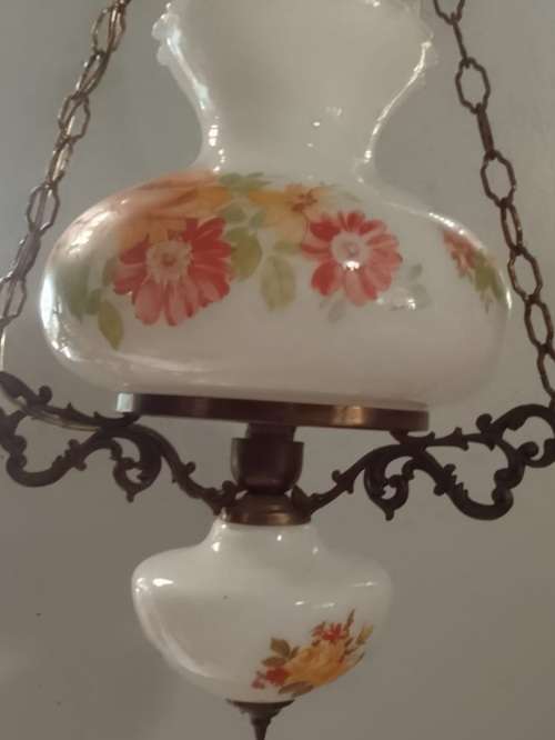 STUNNING EARLY 20TH CENTURY HANGING LAMP