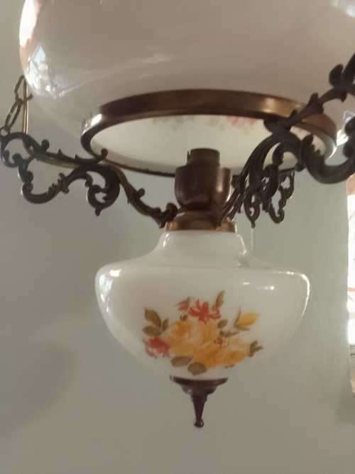 STUNNING EARLY 20TH CENTURY HANGING LAMP