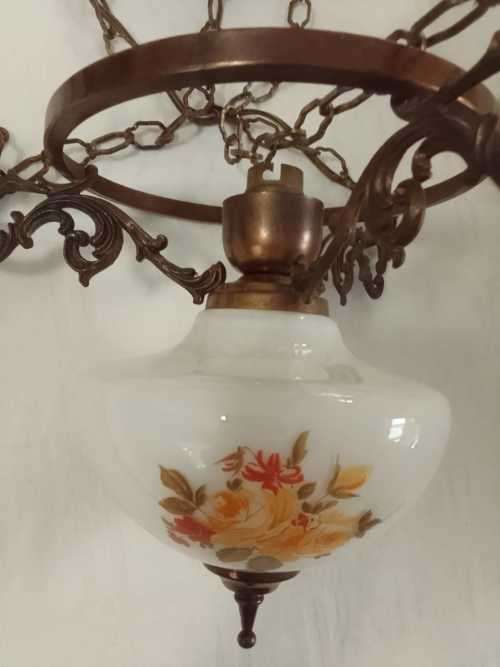 STUNNING EARLY 20TH CENTURY HANGING LAMP