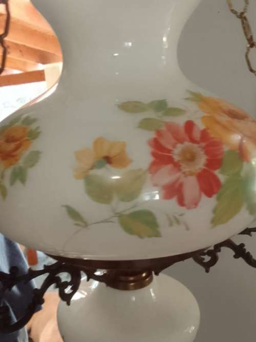 STUNNING EARLY 20TH CENTURY HANGING LAMP