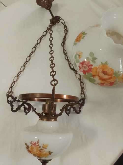 STUNNING EARLY 20TH CENTURY HANGING LAMP