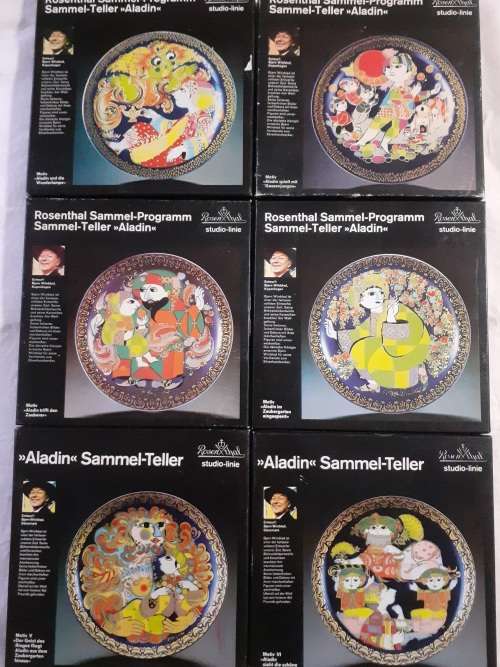 6 ROSENTHAL SAMMEL PROGRAMM STORY SERIES ALADIN no 1 to 6 PERFECT  CONDITION