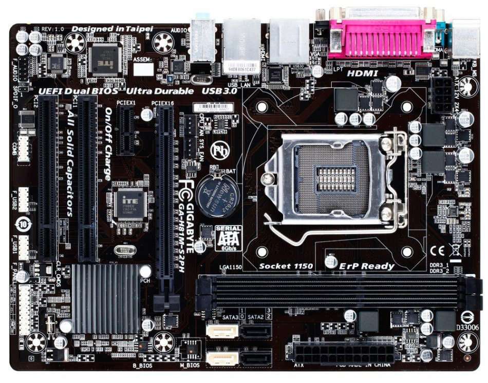 Gigabyte H81M-S2PH Series Motherboard Lga 1150