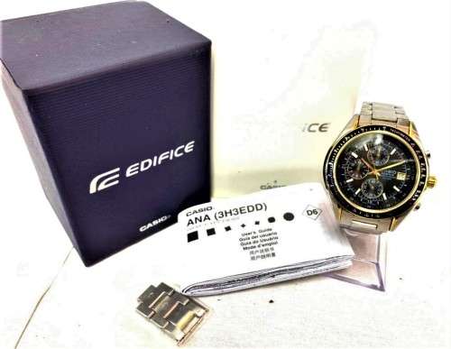 CASIO EDIFICE EF-503SG-1AV  Men`s Chronograph Black Dial Watch.