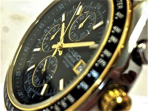 CASIO EDIFICE EF-503SG-1AV  Men`s Chronograph Black Dial Watch.