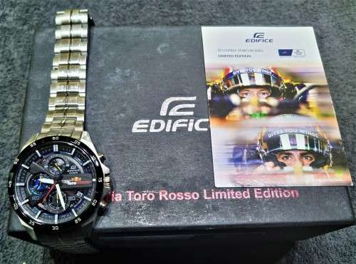 LIMITED EDITION!!   Casio Edifice Scuderia Toro Rosso Special Edition Chronograph Watch EFR-556TR-1A