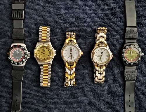 5 AUTHENTIC TAG HEUER WATCHES FOR ONE PRICE! (See description).