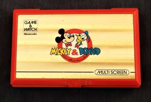 VINTAGE NINTENDO GAME AND WATCH MICKEY and  DONALD (DM53)  MULTI SCREEN 1982. VINTAGE NINTENDO GAME