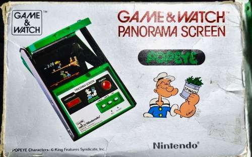 NINTENDO GAME AND WATCH PANORAMA SCREEN POPEYE (PG92)