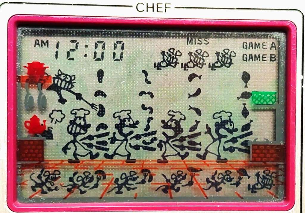 RARE! VINTAGE 1981 NINTENDO GAME AND WATCH CHEF(FP24).