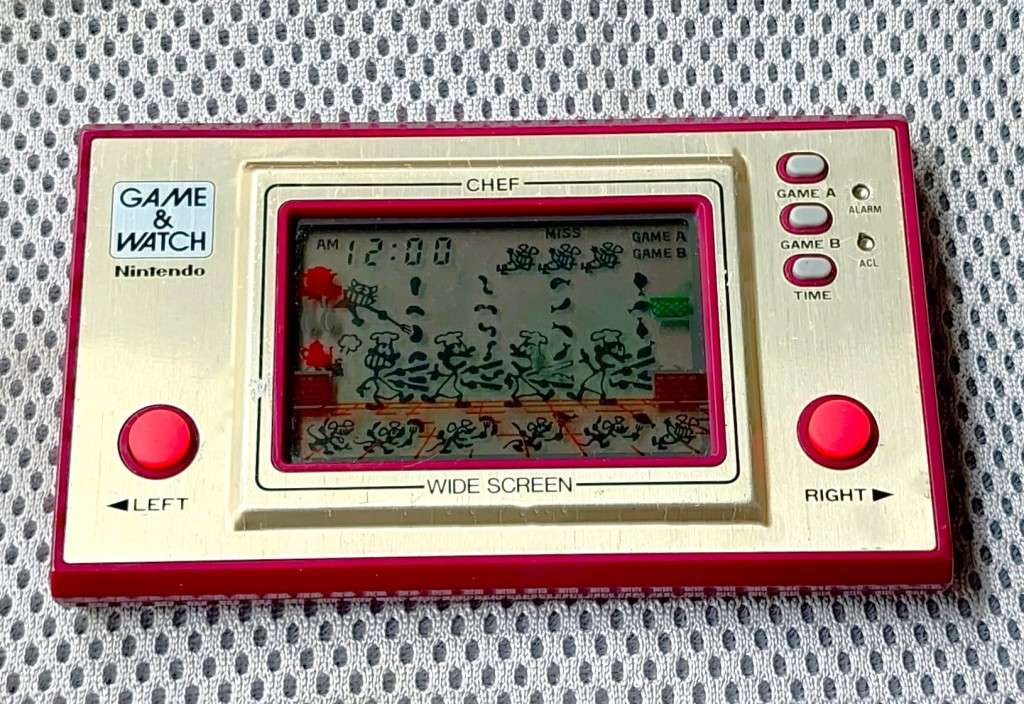 RARE! VINTAGE 1981 NINTENDO GAME AND WATCH CHEF(FP24).