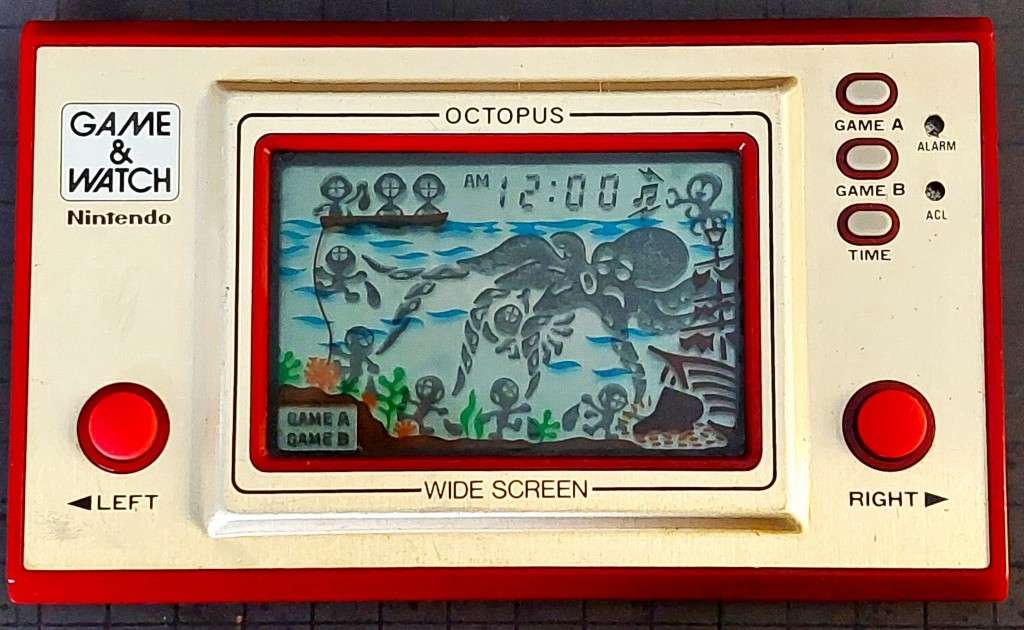 NINTENDO GAME AND WATCH OCTOPUS OC22