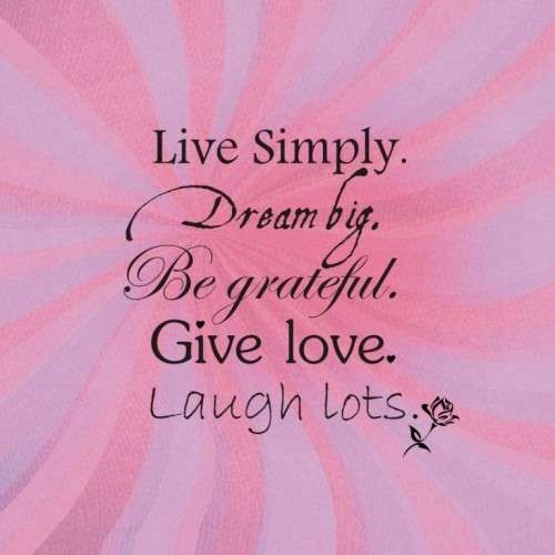 Vinyl decal/sticker Live Simply