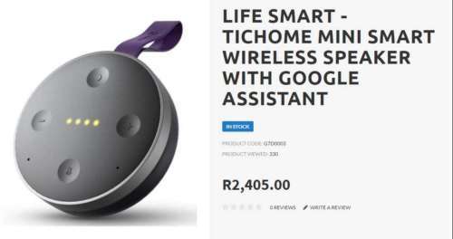 Mobvoi TicHome Mini A splash proof smart speaker with Google Assist.