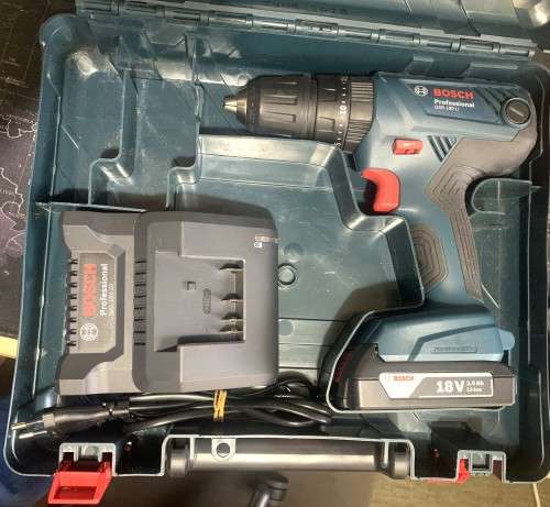 Bosch GSB 180-LI Impact Drill 1 x 2,0Ah Battery, Charger and Case included.