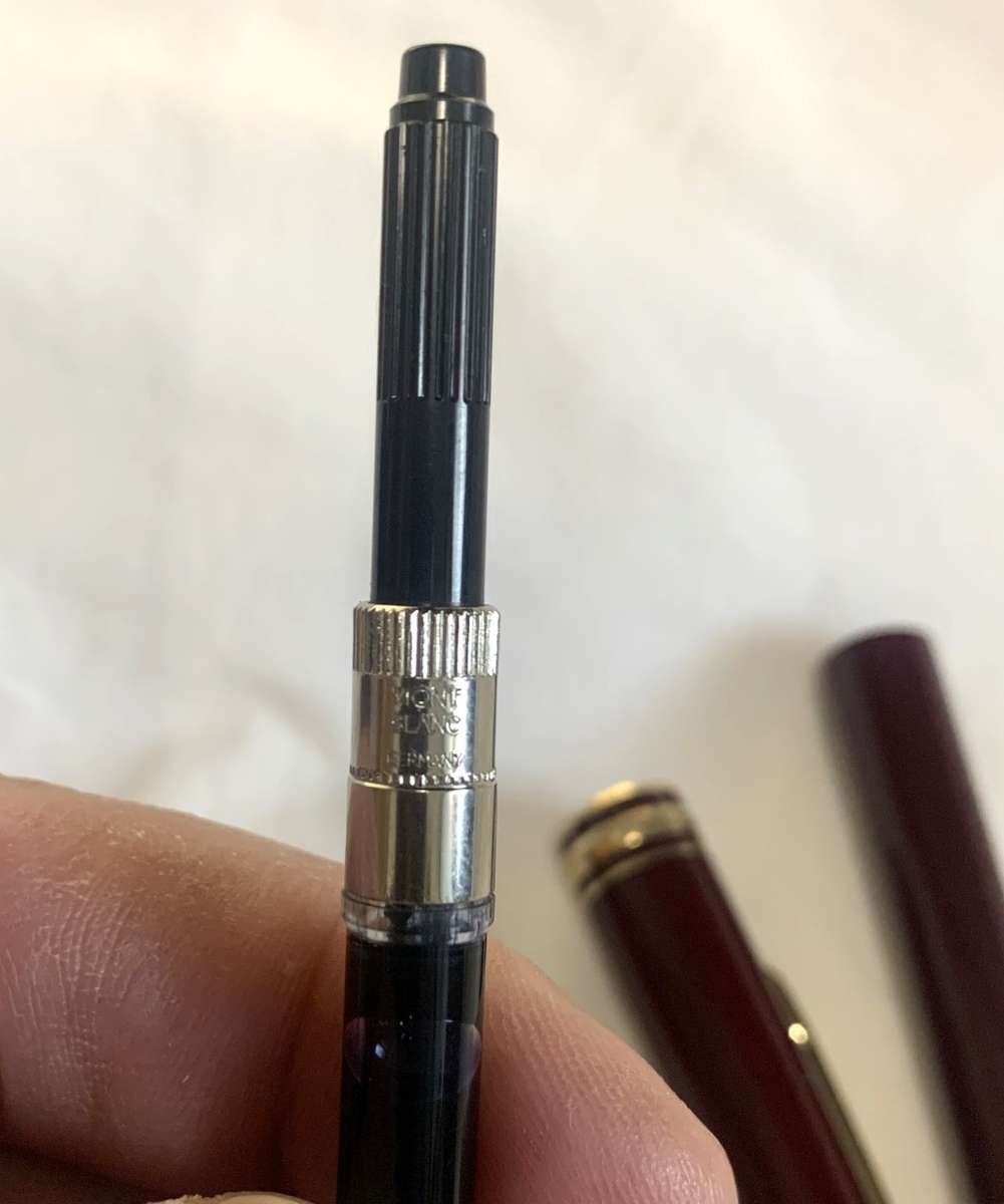 Montblanc FP 145 Meisterstück Platinum Line M in as new condition.