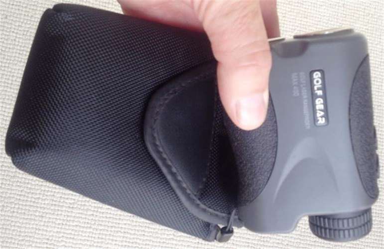 Golf Gear laser range finder Max 400 with pouch, never used, photos are of actual item.
