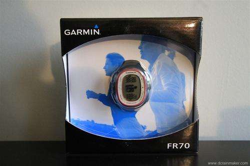 Garmin FR70 is a sleek fitness watch plus workout tool that tracks your time, heart rate and calorie