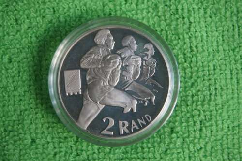 South Africa Proof Silver Victory Set - 95/96 Rugby and Bafana Bafana