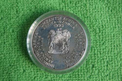 South Africa Proof Silver Victory Set - 95/96 Rugby and Bafana Bafana