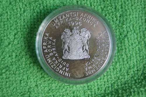 South Africa Proof Silver Victory Set - 95/96 Rugby and Bafana Bafana