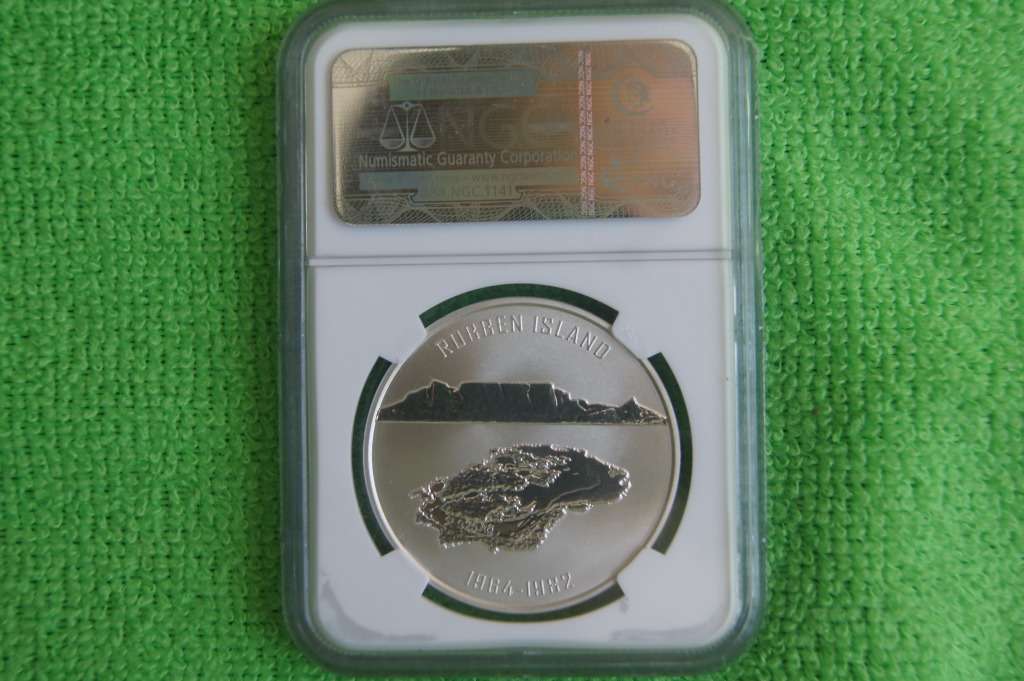 2009 Norway Silver Nelson Mandela Robben Island - NGC MS70
