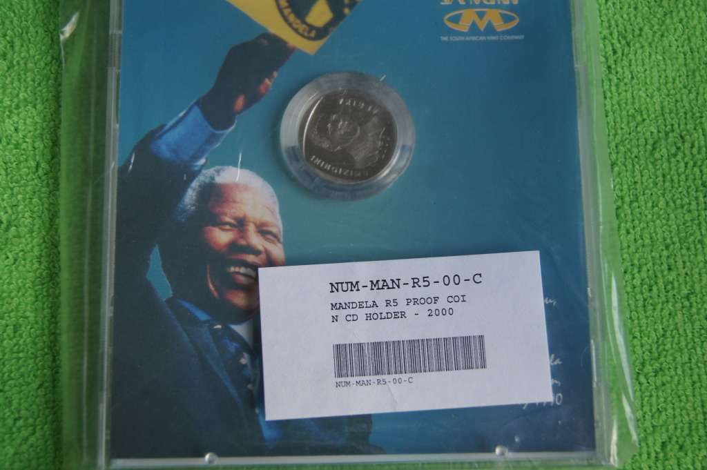 Sealed Nelson Mandela 2000 R5 in CD