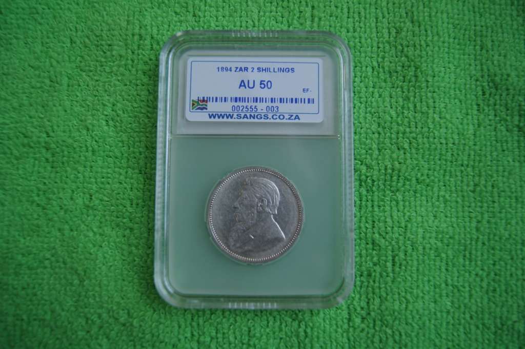 1894 ZAR 2 Shillings - SANGS AU 50