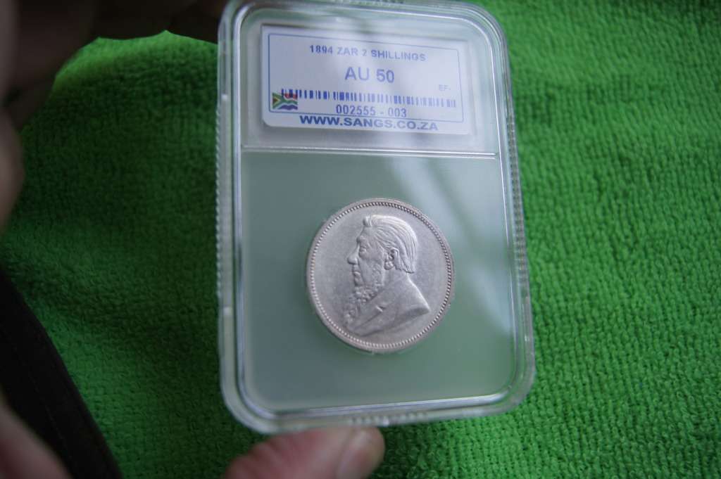 1894 ZAR 2 Shillings - SANGS AU 50