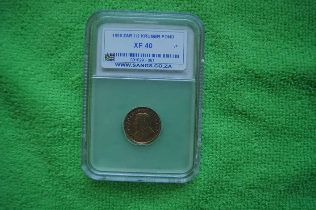 1896 ZAR Kruger Half Pond - SANGS XF40