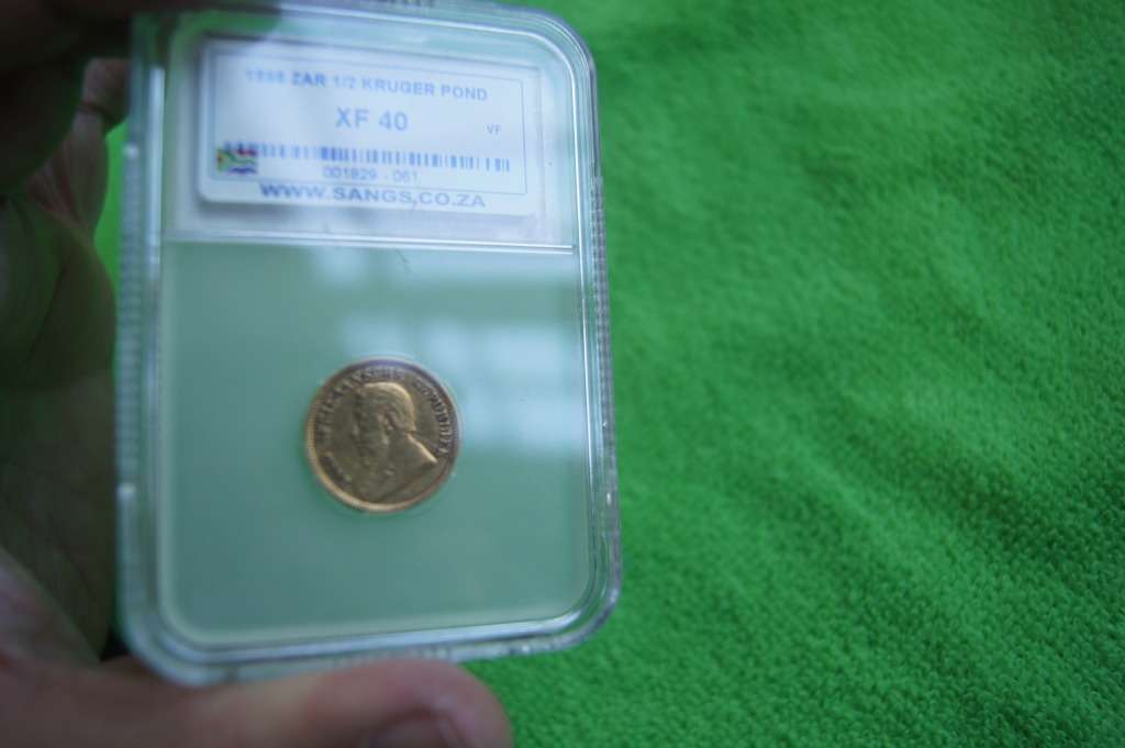 1896 ZAR Kruger Half Pond - SANGS XF40