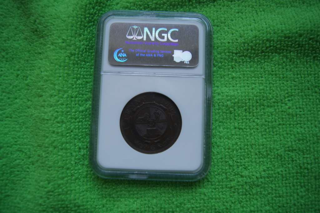 1894 ZAR One Penny - NGC MS62